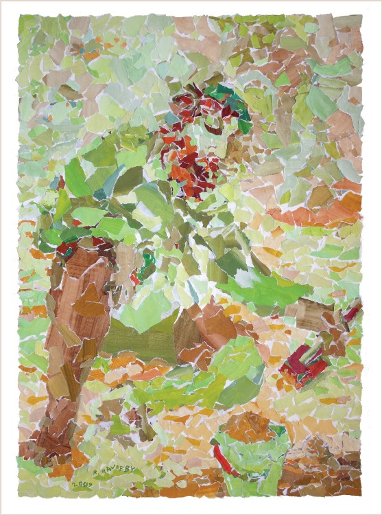 איש משחק בחול - קולאז'